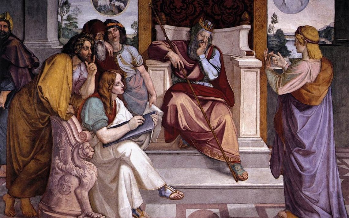 יוסף פותר את חלום פרעה. ציור מאת פטר קורנליוס