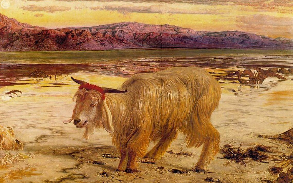 ציור כבש צעיר הוא השעיר לעזעזל, צייר: ויליאם הולמן האנט, ויקיפדיה.