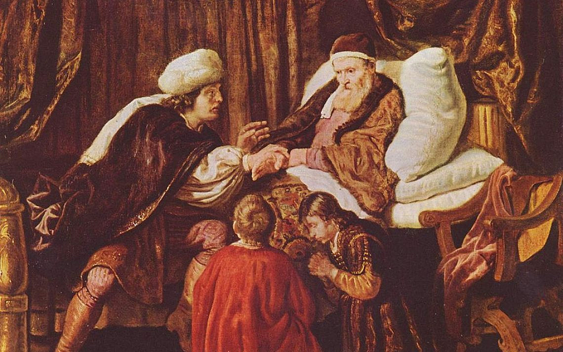 Jacob Blessing Joseph's Sons (painting circa 1635 by Jan Victors), wikipedia