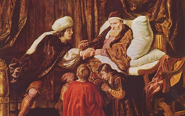 Jacob Blessing Joseph's Sons (painting circa 1635 by Jan Victors), wikipedia