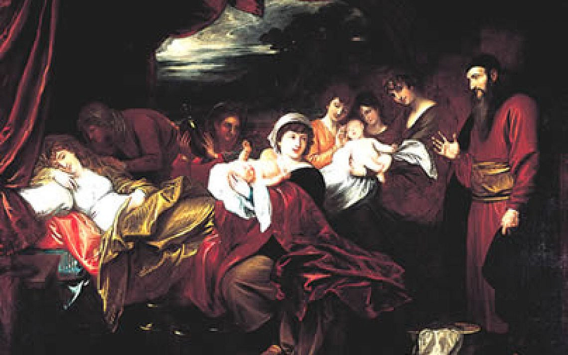 Esau and Jacob Presented to Isaac- painting by Benjamin West. צילום ויקיפדיה