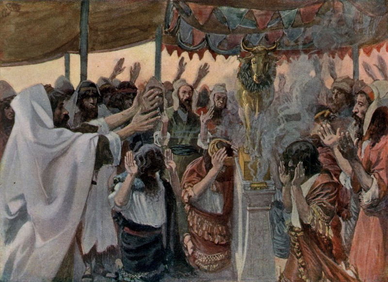 The Golden Calf, as in Exodus 32:4, by James Tissot