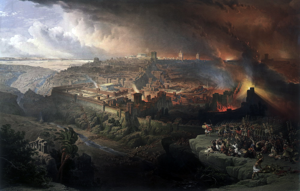 המצור וחורבן ירושלים. ציור מאת דייויד רוברטס