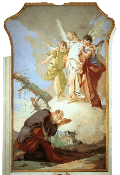 ג'ובאני בטיסטה טייפולו, המלאכים נגלים לאברהם, 1729-1726.