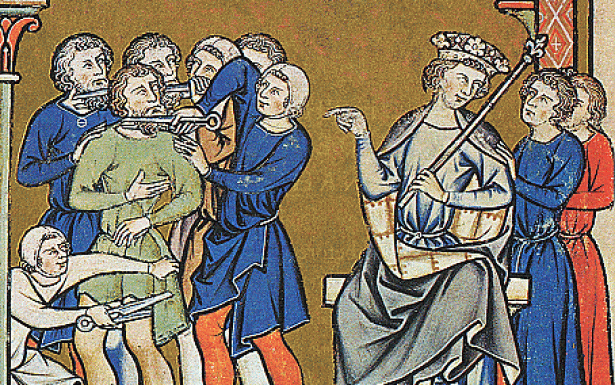 חנון משפיל את השגרירים של דוד, צייר לא ידוע, 1240