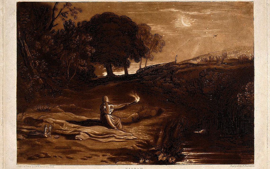 רצפה מגוננת על גוויות בניה, ויליאם טרנר, 1812